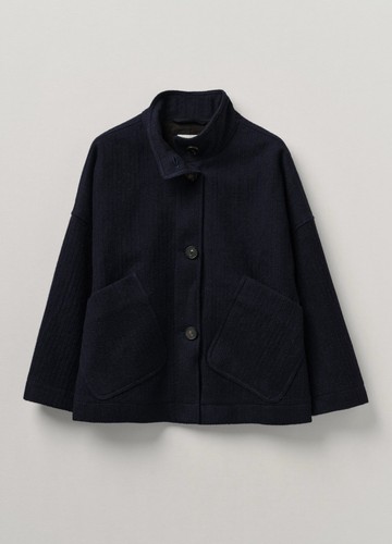 Toast short line indigo - indigo, coat