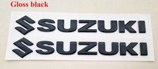 New Suzuki Black 3D Badge Waterproof Stickers Bike Motor Graphics Emblem Decals