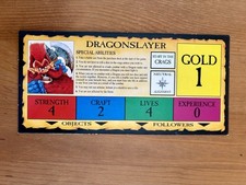 TALISMAN DWARF DRAGONSLAYER CHARACTER BOARD (3rd THIRD EDITION) GAMES WORKSHOP