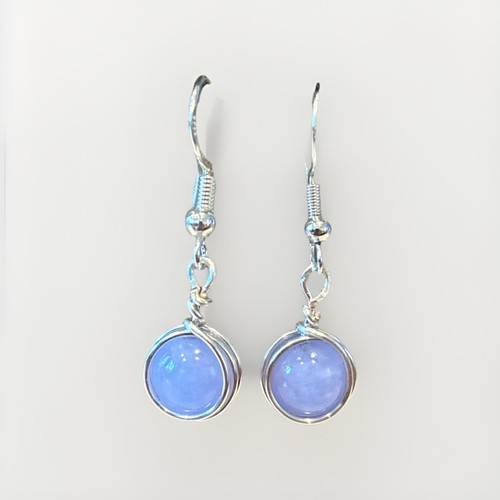 Aquamarine wrapped silver - aquamarine,
