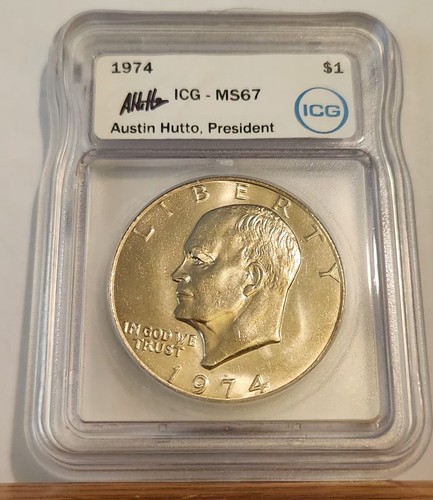 1974 eisenhower dollar icg - dollar,