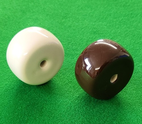Castor wheel component - , brown