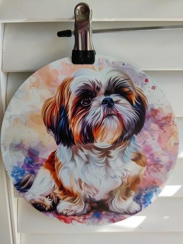 Shih tzu dog watercolour