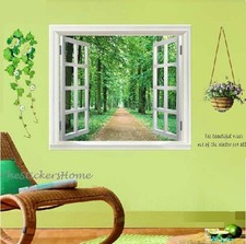 Huge Window 3D Green View