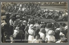 Vintage RP postcard British Wounded Heroes at Grammar School Brighton Sept 1914