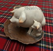 Porcelain Bisque Mummy Pig &