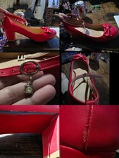 Red Lolita/Kawaii Style Shoes