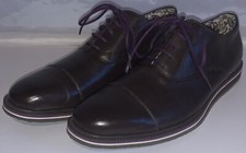 Nanny State Clement BNWOB Men's Brown Leather Cap Toe Oxford Shoes Sz UK 8 / 8.5