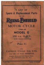 ROYAL ENFIELD 350cc MODEL G