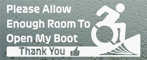 Please allow enough room - enough,