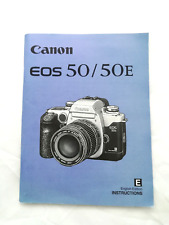 Canon EOS 50/ EOS 50E Original Instruction Manual  