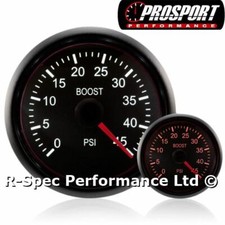DIESEL 52mm Deluxe Traditional Amber/White Boost Gauge 0-45 Psi