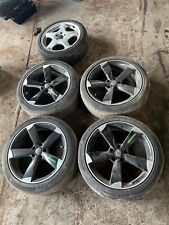 VW T4 TRANSPORTER CARAVELLE 2002 SET OF 19’ ALLOYS WITH GOOD TYRES + ALLOY SPARE