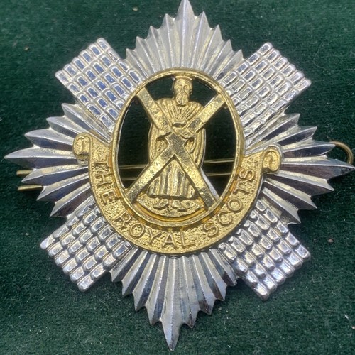 Royal scots cap badge metal - scots,