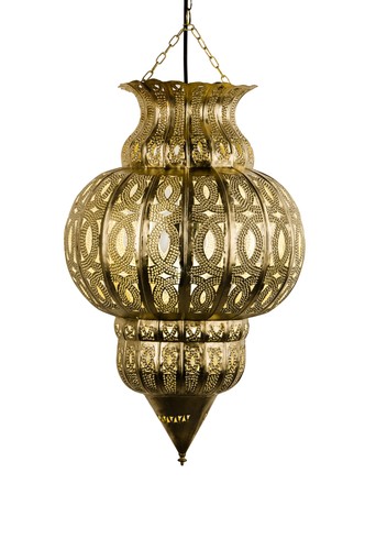 Moroccan lamp isfahan gold - moroccan,