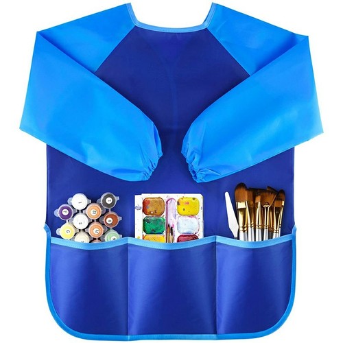 Kids waterproof art apron - art,