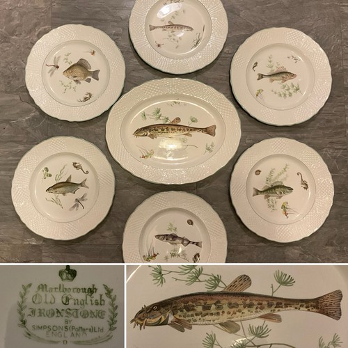 Set fish plates 1 platter - set,