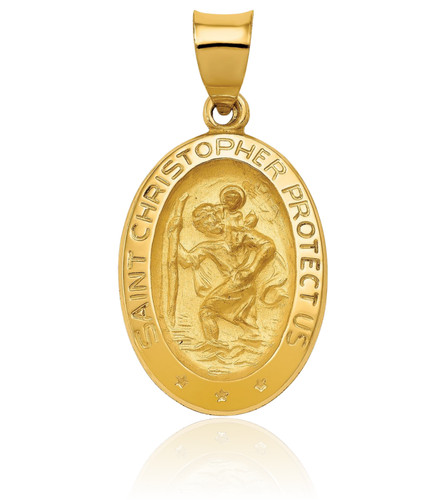 14k yellow gold large - 14k, saint