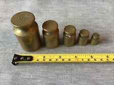 SET GRAM VINTAGE BRASS WEIGHTS