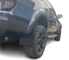 Extended Arch Mud Flaps Fits FORD RANGER T7 T8 15-21 inc Wildtrak 4mm Matt-Black