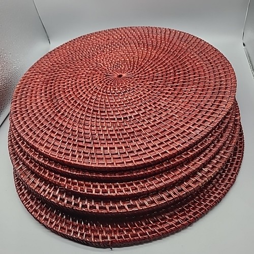 Set woven wicker - (6),