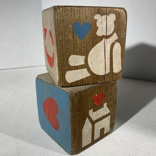 Vintage pair wooden - vintage,