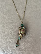 Michal Negrin Exquisite Jewel Encrusted Pendant Necklace