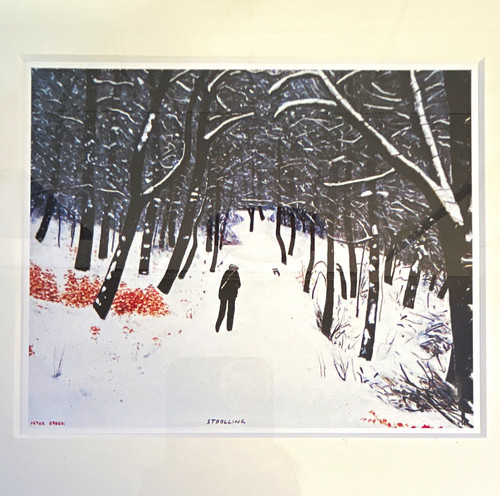 Peter brook strolling - brook, signed