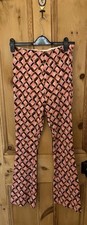Pink FLARES TROUSERS geometric