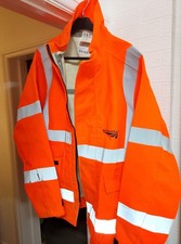 Waterproof Fireproof Jacket Protective Clothing Hi Vis NWR Logo Size XL