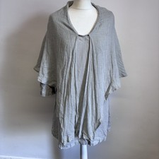 Flax Linen Top Size Small Grey