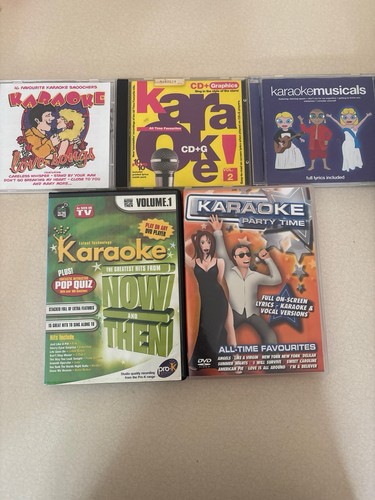 Karaoke dvd job lot - &,
