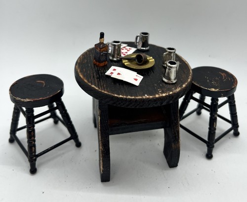 Dolls house old pub - , table