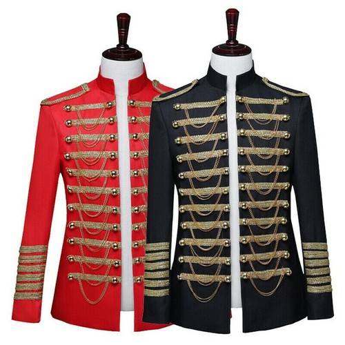 Mens military hussar jacket - military,