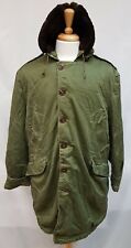 Vintage USAF Talon Zip Winter Aircrew B9 Type Quilted Split Hood Parka Jacket 