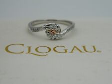 Welsh Clogau Sterling Silver & 9ct Rose Gold Seraphina Topaz Ring size P