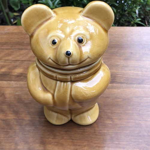 Vintage ceramic teddy bear - vintage,