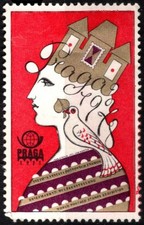 1978 Czechoslovakia Poster Stamp World Exhibition Of Postage Stamps Prague