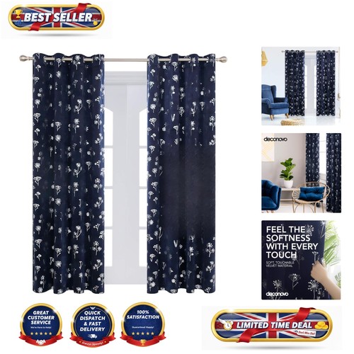 Chic navy blue floral - chic,