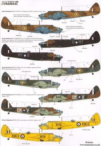 Xtradecal blenheim - 1/72,