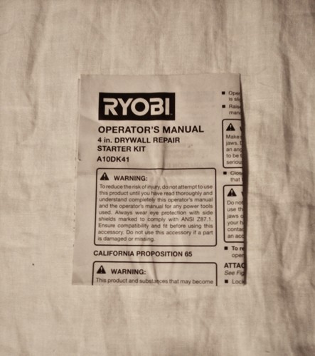 Ryobi operator manual - manual, 4