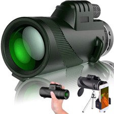 80X100 Super High Power Portable Monocular Telescope Binoculars Hunting Camping