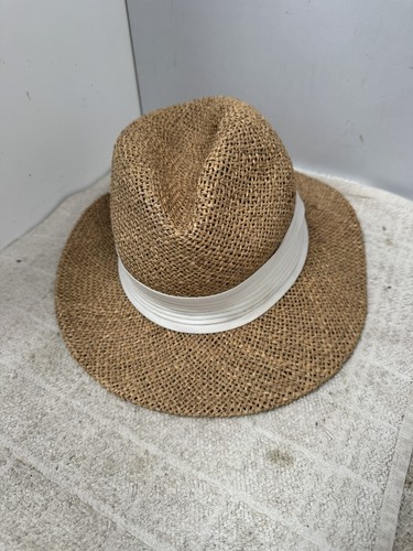 Vintage straw hat - straw, boater