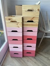 IKEA KNAGGLIG Pine Box Crate