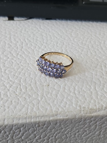 Tanzanite ring heavy - k,