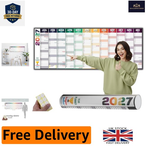 Functional yearly wall - wall, planner