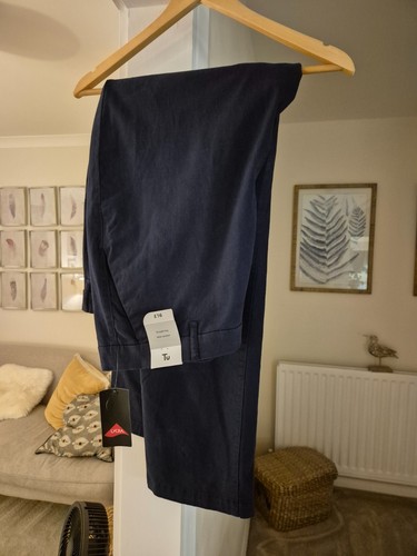 Navy mens chino trousers 42r - mens,