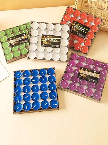 100x tea light candles - light, 1