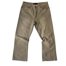 2000s Vintage Cord Beige Bootcut Baggy Trousers