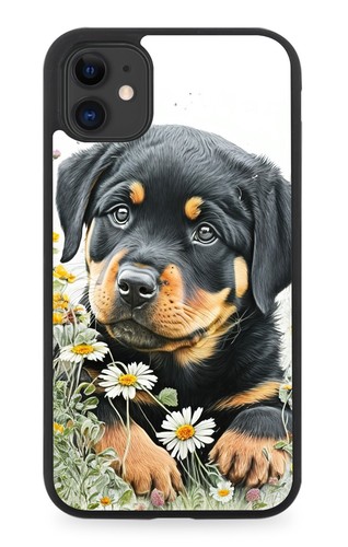 Rottweiler puppy rubber - rubber, phone